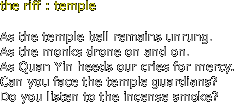 the riff : temple