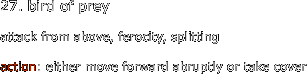 27. bird of prey