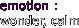 emotion :