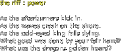the riff : power