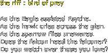 the riff : bird of