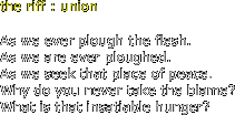 the riff : union