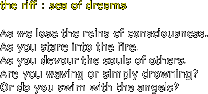 the riff : sea of